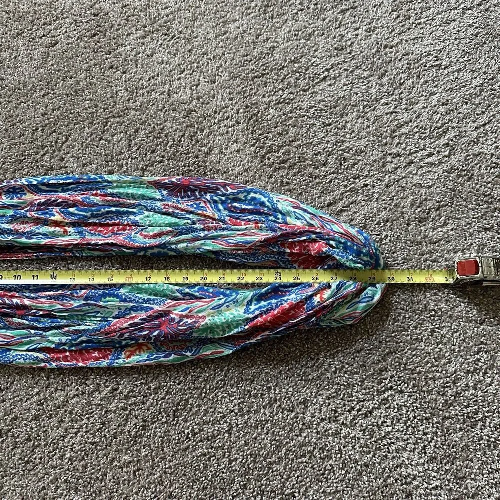 LILLY PULITZER Lightweight Infinity Scarf 100% Cotton Preppy Let Minnow Tropical
